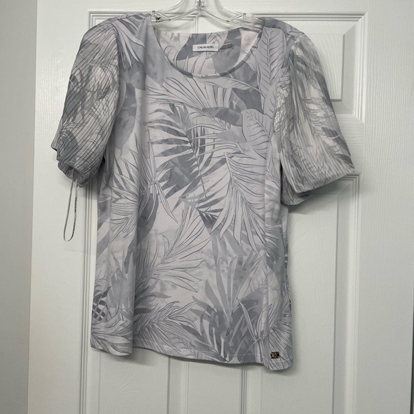 Gray Calvin Klein blouse - Picture 1 of 4